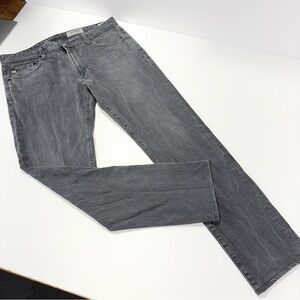 AG Adriano Goldschmied Tellis Modern Slim Jeans Men’s 35x33 Washed Black Denim